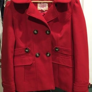 Pink Envelope Large Red Pea Coat